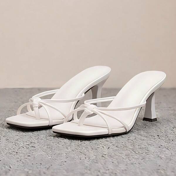Geeyea Women's High Heels, Strappy Square-Toe Sandals, Kitten Heel Design Flatters The Foot Shape, Perfect For Spring And Summer Outfits, Suitable For Everyday And Casual Wear, Shipped From Local Warehouse.