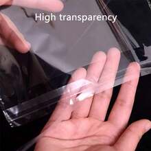 XZV 100 túi nhựa trong suốt tự dính, chống phai màu, thích hợp đựng quần áo, áo sơ mi, quà tặng, có thể đóng mở lại, tái sử dụng, đựng đồ trong suốt, chất liệu polyethylene, bao bì quần áo, túi nhựa OPP trong suốt chống bụi, giấy kính, tự dính, hai lớp dày 0.0563mm/2.222mil, thích hợp cho sinh nhật, kỷ niệm, đám cưới, trang trí, phụ kiện, thiệp, quần áo. - Hoàn toàn minh bạch - Xem 11
