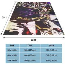 Anime Overlord Ainz Ooal Gown Blanket Unisex Blankets Soft Plush Fleece Throw Blankets For Couch Sofa Bedding Living Room - màu đen - Xem 2