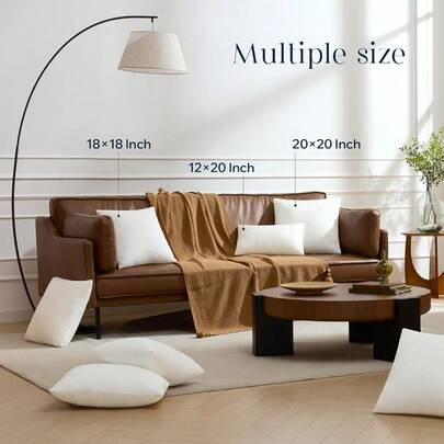 Ruột gối bằng vải không dệt mềm mại và nâng đỡ tốt, màu trắng - Dùng trang trí gối trong nhà, ruột gối sofa - Ruột gối bông xốp, nâng đỡ tốt.