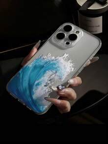 1pc Colorful Semi-Personalized Pattern Full Coverage Transparent TPU Phone Case Compatible With IPhone 11 12 13 14 15 16 Pro Max Xr 7 8 Plus Series - Multicolor - View 1