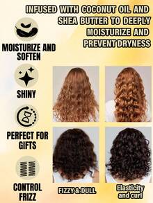 1pc Curl Defining Cream|Hair Curling Cream|Hydrating Styling Conditioner|Curling Styling Cream,Leave-In Non-Sticky,Moisturizing Anti-Frizz, Suitable For Normal, Wave, And Curly Hair,Unisex,5.99oz/170g - Cream - View 8