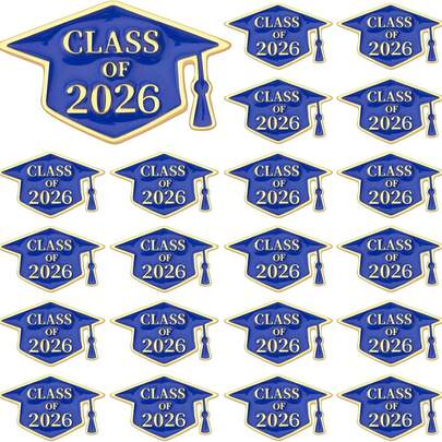 4/8/12/20pcs Graduation Pins, Graduation Cap Labels, Congratulations 2026 Graduation, 2026 Graduate Brooch Pins, High School/University Teacher Student Clothing Bag Jewelry Decoration Gift
