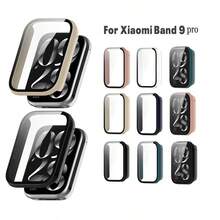 غطاء كمبيوتر + زجاج مقسى ل- Mi Band 8 Pro/9 Pro ، واقي شاشة فيلم مضاد للخدش وغطاء واقي صلب للحماية - متعدد الألوان - مشاهدة 2