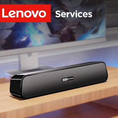  Lenovo B01 Desktop Speakers | USB Powered Audio | Stereo Bass Boost | Compatible With Desktop PC And TV