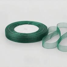 1.2cm Snow Gauze Ribbon For Bouquet Binding, Baking Cake Gift Wrapping, Hair Braiding, Hair Tie, DIY Accessories - 1.2 cm Snowflake Ribbon - View 25