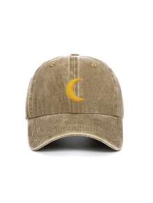 1pc Men's Adjustable Washed Moon Outdoor Sports Beach Casual Street Printed Baseball Cap, Suitable For Spring And Autumn,Holiday,Travel - Multicolor - View 13