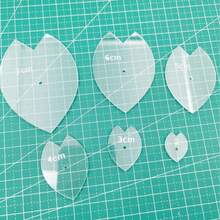 Conjunto de 8 Moldes de Acrílico para Patchwork - Moldes de Costura em Formato de Coração com Linhas de Grade, Ideais para Projetos de Quilting e Artesanato, Materiais para Quilting | Moldes de Coração | Materiais de Artesanato, Suprimentos para Quilting - Multicolorido - Ver 16
