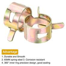 75Pcs Hose Clamps, Fuel Line Hose Spring Clip Clamps - Elastic Fastener Hose For Fuel Hose Line Water Pipe Air Tube Silicone Hose - Multicolor - View 5