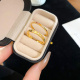 #17 Anillo abierto de circonita de color (conjunto de dos piezas)