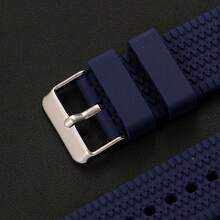Men Tire Texture Watch Band 18mm 20mm 22mm 24mm Quick Release Spring Bar Waterproof Replacement Silicone Watch Strap - Mouldless - View 9