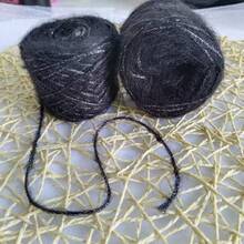 Sợi mohair bóng Cheonet 25g/cuộn, thích hợp để đan áo len, khăn quàng cổ, mũ, chăn. - Lông cừu Mohair lấp lánh - Xem 5