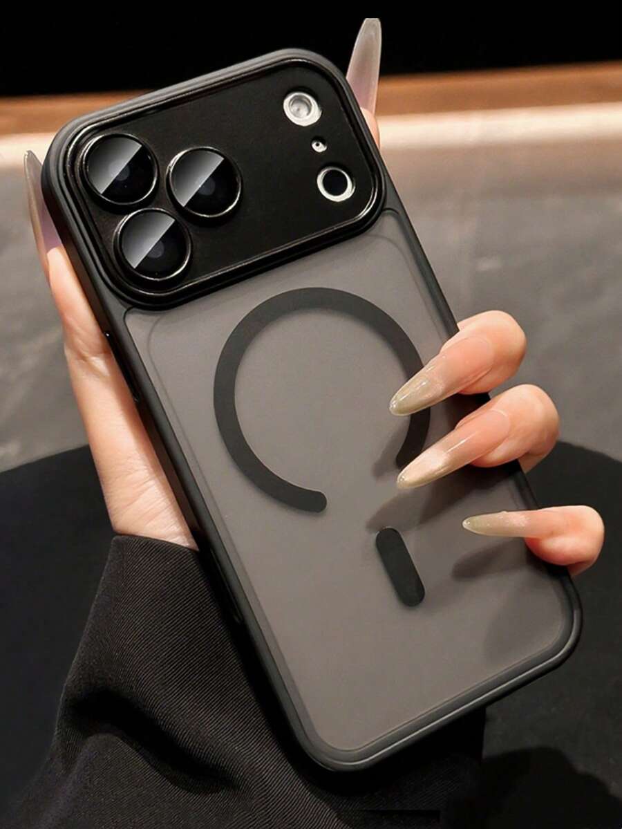 Phone Case - Luxury Matte Hard Shockproof Phone Case Compatible With Iphone 17 Pro Max Air 16 15 14 13 12 11 Pro Max Plus With Lens Protector Translucent Magnetic Wireless Charging 17 Pro Cases Shockproof Men Women Back Cover