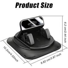 360° Rotating Car Phone Holder, Dashboard Windshield Suction Cup Mount, Adjustable Horizontal And Vertical Screen, Non-Slip Hands-Free Holder Suitable For IPhone And All Smartphones - Multicolor - View 6