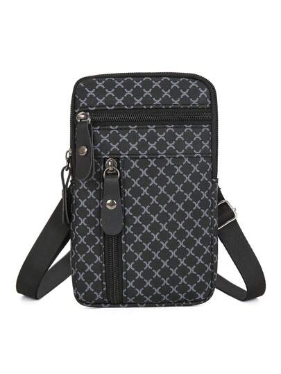 Bolsa de cintura para hombres, mini bolso cruzado, bolsa de teléfono para viajes al aire libre, mini bolsa de almacenamiento para ir al trabajo, bolso de hombro retro