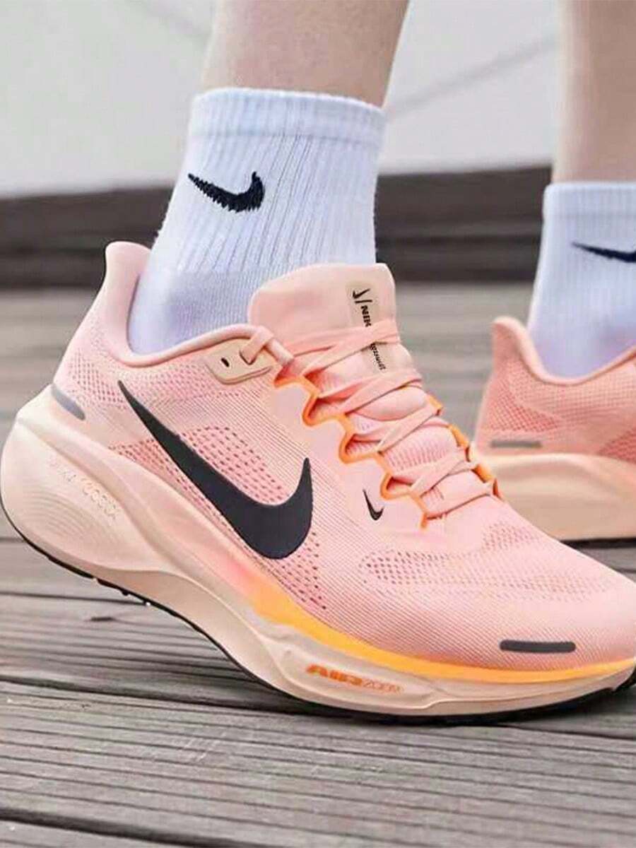 Nike Pegasus 41 男款百搭時尚ReactX泡綿長跑短跑跑步鞋粉色FD2722-801 - 粉色 - 查看 1