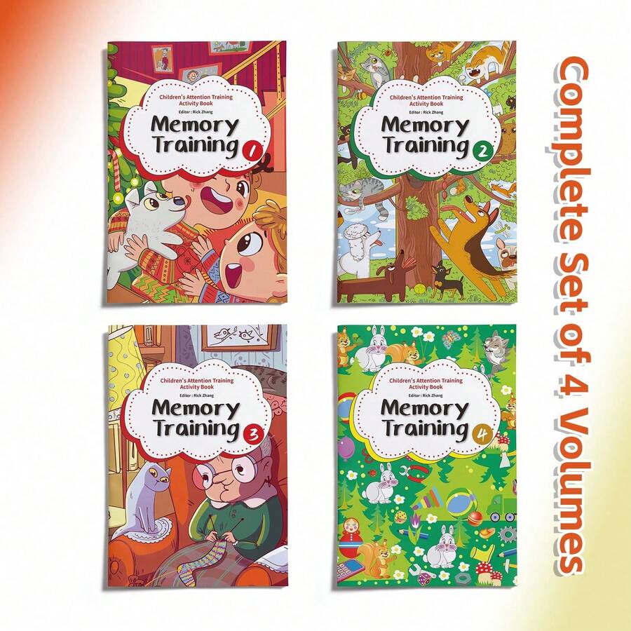 Kids Memory Training Reading Game Book, Visual Memory And Attention Practice Activity Book For Brain Challenge And Early Learning Educational Toy - Memory Training - View 1