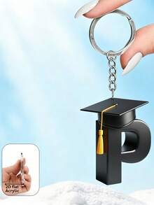 2D Acrylic Graduation Letter Design Keychain, Ideal Gift For Graduates, Teachers And Classmates - Graduation Cap - View 21