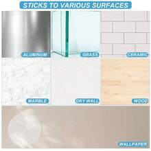 8PCS 4cm Transparent Silicone Door Stopper Pads, Self-Adhesive Wall Protector Reusable Noise Reduction Bumpers - Clear - View 5