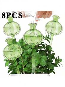 1/2/4/6/10个装仙人掌造型自动浇水装置，塑料浇水球，可爱装饰，绿色仙人掌造型，塑料材质，滴灌自动浇水球，大容量，窄口设计延长浇水时间，适用于室内外植物 - 彩色 - 查看 26