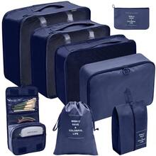 8pcs Lightweight Packing Cubes - Includes Shoe Bag, Clothes Organizer System Suitable For Backpack/Suitcase, Essential For College Dorm & Travel - Multicolor - View 19