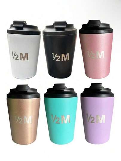 Cốc cà phê hai lớp bằng thép không gỉ, giữ nhiệt, thích hợp cho văn phòng, xe hơi, dung tích 350ml (12oz), đóng gói đơn.