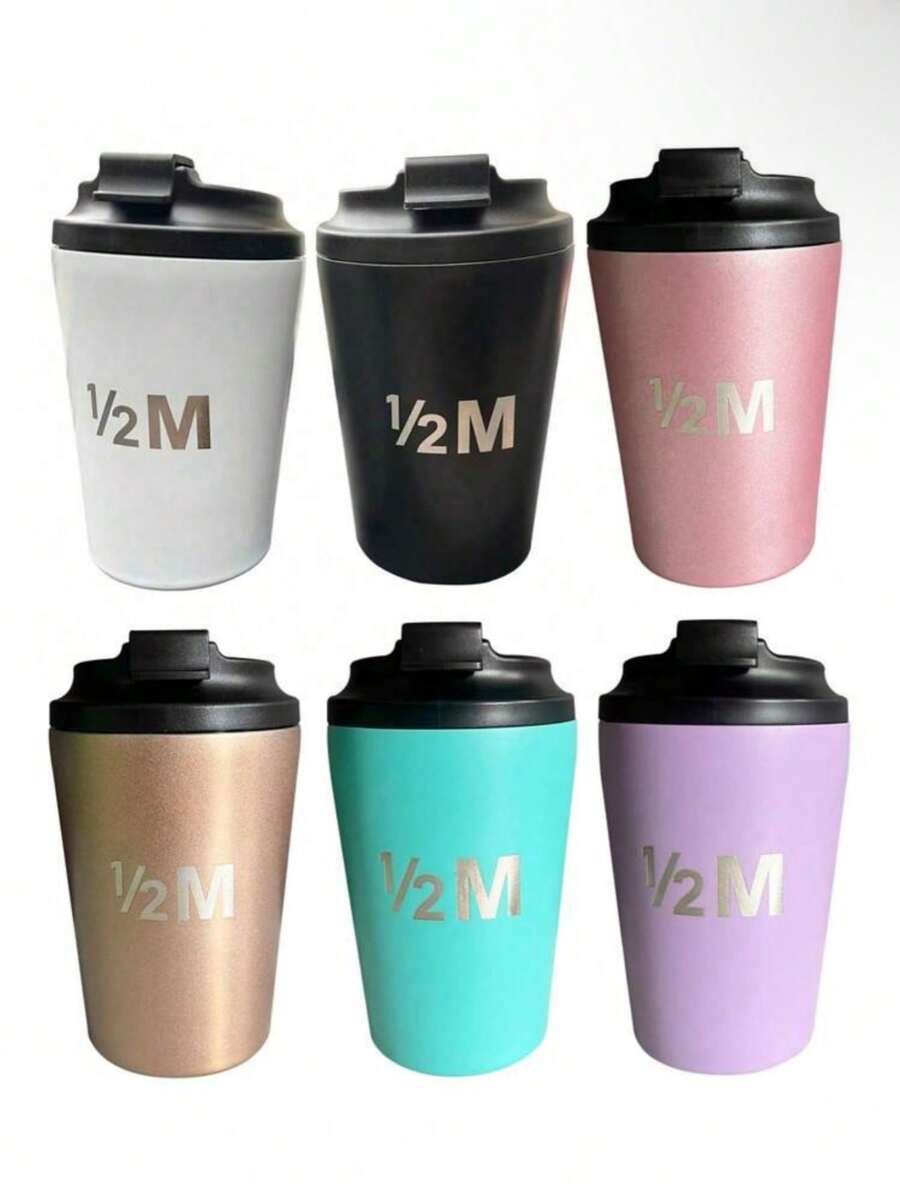 Cốc cà phê hai lớp bằng thép không gỉ, giữ nhiệt, thích hợp cho văn phòng, xe hơi, dung tích 350ml (12oz), đóng gói đơn. - Nhiều màu - Xem 1