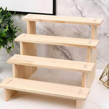 Kệ trưng bày 2-5 tầng, kệ để bàn đựng tượng nhỏ, giá trưng bày mô hình nhân vật hành động. - màu gỗ - Xem 5