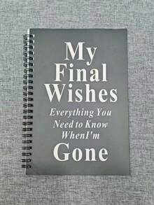 1pc Lifelong Plan Notebook - Black Paperback Journal For Final Wishes, Inheritance & Insurance Organization - Botanical Theme, No Grid Lines, No Feathers, College Ruled - Ideal For Important Document Organization, Life Planner - Multicolor - View 10