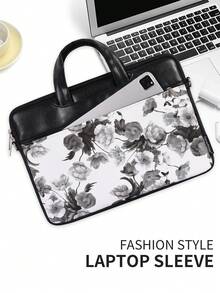 canvas artisan Printing Laptop Briefcase Business Shockproof Anti-Collision Laptop Bag With Handle - View 9