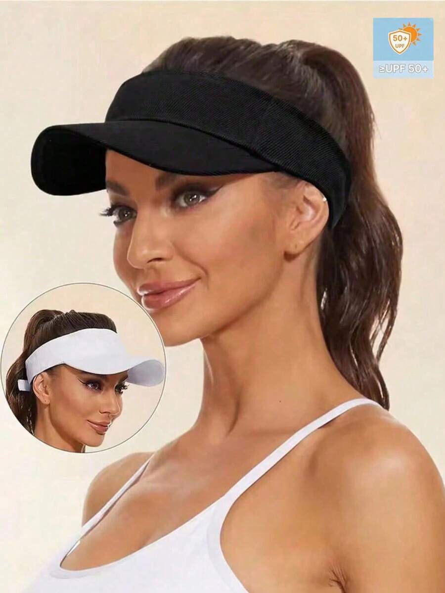 1pc Universal Open-Face Sun Hat, Suitable For Outdoor Sun Protection And Various Outdoor Activities Such As Cycling, Fishing, Horse Riding, Etc.