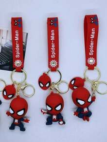 Móc khóa hoạt hình dễ thương, Peter Parker, Siêu anh hùng Miles Morales, vòng treo trang trí ba lô, điện thoại, quà tặng (Một số phụ kiện có thể được chọn ngẫu nhiên) (Màu sắc thực tế có thể hơi khác so với hình ảnh) - Nhiều màu - Xem 8