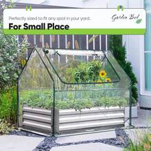 Portable Mini Greenhouse With Zipper Window 50'' X 38'' X 36'' Transparent Planter With 6 Ground Staples Outdoor Plant Gardening Greenhouse For Garden Courtyard Farmland Balcony Patio Seedling Growing - Transparent - View 7
