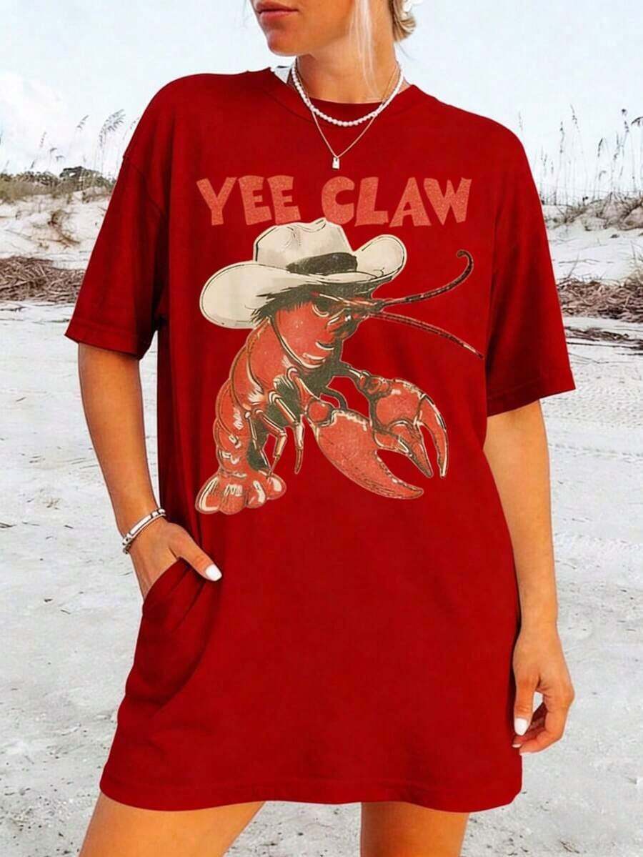 Dam-T-shirts - Röd - Visa 1