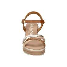 LRK KARRALLI | Sandali da donna in pelle Karralli – Sandali con zeppa marroni – Sandali estivi con fibbia – Zeppa alta – Alta qualità – Versatili e comodi – Eleganti – Modello 5994 - Castano - Visualizzare 3