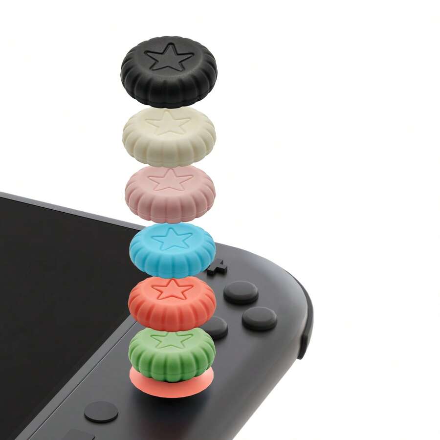 Bộ 6 nắp silicon bảo vệ cần điều khiển cho tay cầm Joy-Con Switch 2 / NS2, dành riêng cho cần điều khiển bên trái và bên phải. - Xem 1