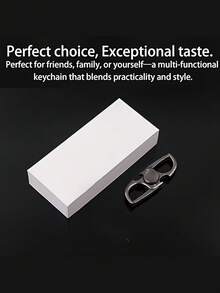 1 chiếc móc khóa EDC đa chức năng bằng hợp kim, được trang bị dụng cụ mở nắp chai và cơ chế xoay, có lò xo vonfram và vòng bi chính xác giúp xoay trơn tru, dụng cụ để bàn di động, phù hợp cho nhân viên văn phòng, người đi làm và sử dụng hàng ngày, một món quà lý tưởng cho bạn trai, chồng hoặc cha. - Xem 4