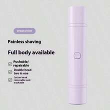 FIYIBAN 2-In-1 Rechargeable Electric Shaver, Wireless Body Hair Trimmer Suitable For Women, With Detachable Soft Touch Blades, Waterproof Design For Wet & Dry Use, USB Rechargeable, Portable For Bikini, Underarm, Leg And Full Body Hair Removal - Multicolor - View 14
