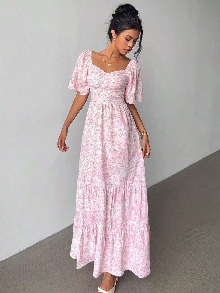 Women Midi Dresses - Rosa - View 1