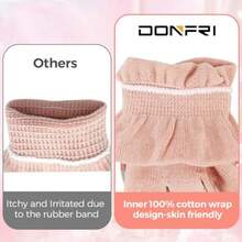Donfri 2 Pair Cotton Moiturizing Glove Overnight Creen Finr For PA Dry Hand Hand Care Day And Night Moiturizing Medium-Pink - Medium Pink - View 5