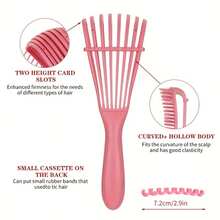 3 pièces/7 pièces Peignes de coiffure, comprenant un flacon vaporisateur, un outil de coiffure français, une brosse de massage exfoliante, un peigne en nylon, un peigne à queue de rat et un peigne de contrôle des bords, parfait pour créer des coiffures diverses pour différents événements - Multicolore - Voir 5