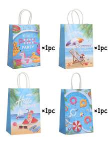 8/4 túi quà tặng tiệc bãi biển mùa hè, họa tiết cảnh biển, túi giấy đựng quà, chào mùa hè, túi quà tặng, quà lưu niệm tiệc tùng, phù hợp với chủ đề tiệc bể bơi bãi biển nhiệt đới Hawaii, trang trí tiệc bãi biển, sự kiện bể bơi, tụ họp mùa hè, tiệc sinh nhật. - nhiều màu - Xem 12