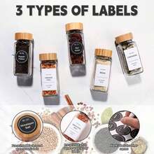 Empty Spice Jars With Label Pack (12x Lid Glass Jar). Small 6oz Spice Storage Bottles. - 12 PCS - View 7