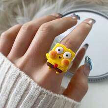 SpongeBob SquarePants 2件套/组 & 章鱼哥主题戒指套装。这些电影周边饰品非常适合日常佩戴、粉丝收藏,以及派对、周年纪念、生日、情侣装、订婚、万圣节、圣诞节、毕业典礼和节日礼物等场合的装饰。(款式随机) - 彩色 - 查看 10