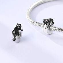 Colorful Teardrop Geometric Spacer Stopper Sloth And Cat Clip Charms Beads For Original Bracelets – DIY Jewelry For Women: Simple And Elegant Charms Gift - Gold Or Silver - View 6