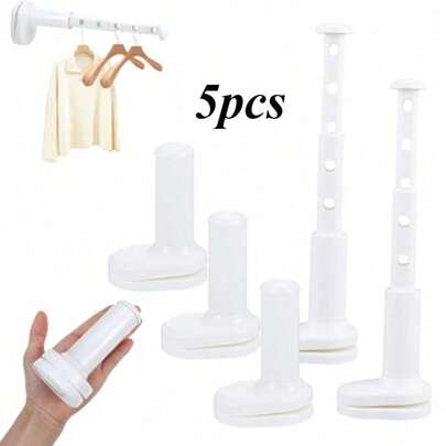 Bộ 5 dây phơi quần áo du lịch có thể thu gọn, thanh phơi đồ di động treo trên cửa, giá phơi đồ gấp gọn tiện dụng cho du thuyền, xe RV, khách sạn, ký túc xá, căn hộ. Dây phơi tiết kiệm không gian, giải pháp phơi khô trong nhà và ngoài trời, giúp quần áo nhanh khô, sắp xếp đồ đạc gọn gàng, giá phơi đa chức năng có thể gấp gọn, hoàn hảo cho kỳ nghỉ, cắm trại, ký túc xá, không gian sống. Giúp quần áo không bị nhăn hiệu quả. Phụ kiện du lịch thiết yếu.
