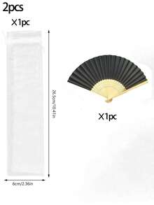 10pcs/Set Summer Essential Simple Paper Folding Fans, White And Colorful Styles, Portable Hand Held Fans Suitable For Weddings, Parties, Christening Ceremony Bride Gifts, DIY Decor And Photography Props,Festival,Accessories - Multicolor - View 31