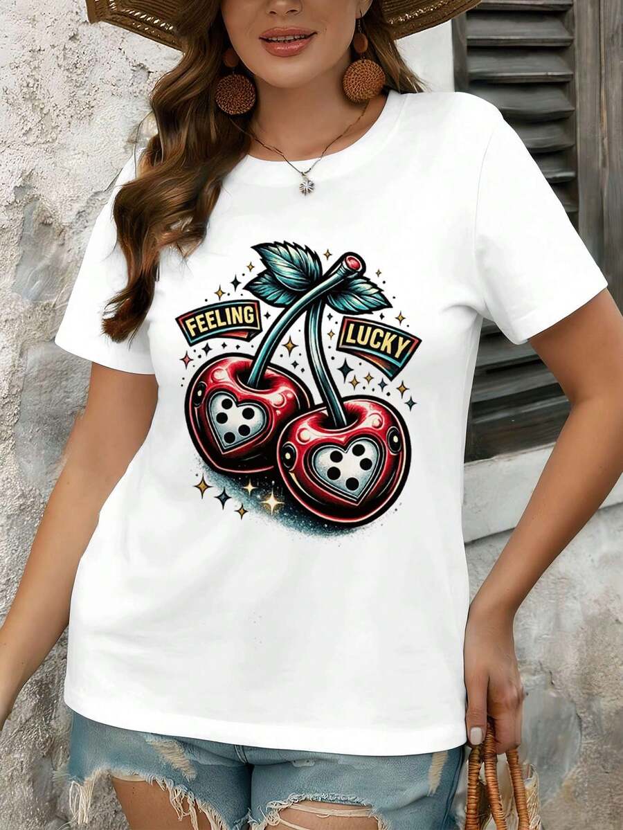 Dam-T-shirts - Vitt - Visa 1