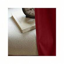 Plain Velvet Curtain With 8 Buttons (1 Piece), Soft And High Quality Fabric, Enhances The Style Of Your Home, Perfect To Complement Any Modern Decor Style. - Bordeaux - View 8