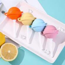 5/8/10/12pcs Summer Essential Colorful Lollipop Shaped Silicone Ice Ball Molds, Easy Release Reusable Ice Cube Trays, Round Ice Maker, Suitable For Home Bar, Party, Daily Use, Compatible With Cocktails, Iced Coffee, Smoothies, Juice And Various Drinks - Multicolor Random - View 6